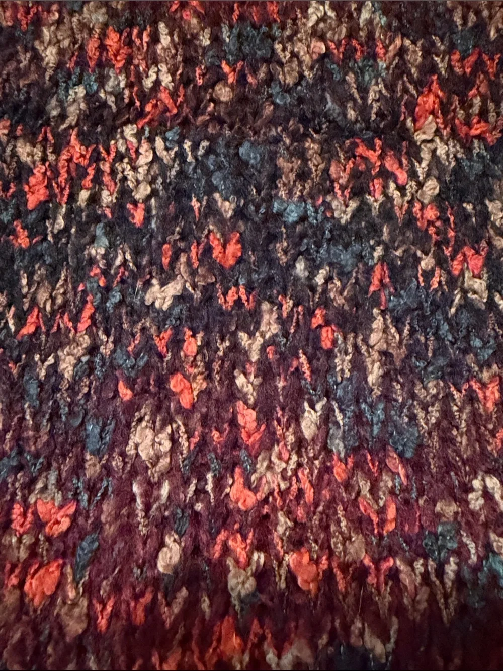 Coldwater Creek Chunky Marled Infinity Scarf | Multicolor Knit Loop Scarf